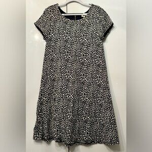 Forever 21 Black White Fit And Flare Mini Dress Size S